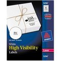 Avery Avery® High-Visibility Round Laser Labels, 2-1/2" Dia, White, 300/Pack 5294